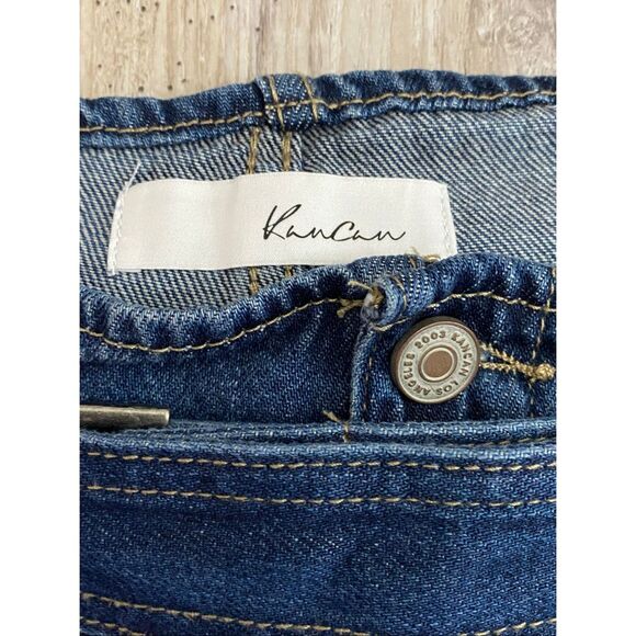 Kancan Estilo PaperBag Mom Jeans Ultra High Rise Belted Distressed Juniors Sz 15 - Picture 3 of 7